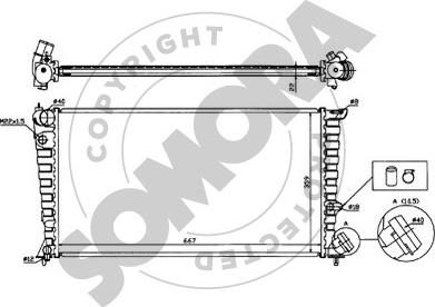 Somora 054140 - Radiator, mühərrikin soyudulması furqanavto.az