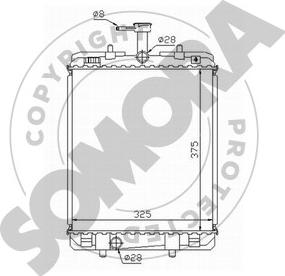 Somora 055140 - Radiator, mühərrikin soyudulması furqanavto.az