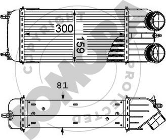 Somora 050445A - Intercooler, şarj cihazı furqanavto.az