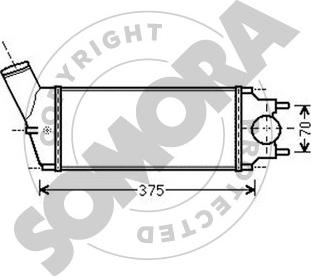 Somora 051445B - Intercooler, şarj cihazı furqanavto.az