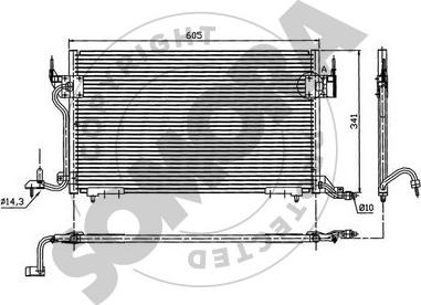 Somora 051260B - Kondenser, kondisioner furqanavto.az