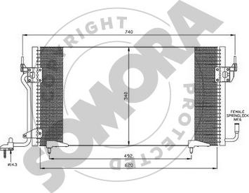 Somora 051260D - Kondenser, kondisioner furqanavto.az