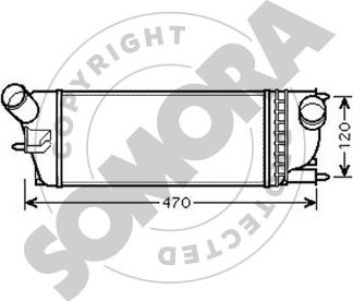 Somora 052545 - Intercooler, şarj cihazı furqanavto.az