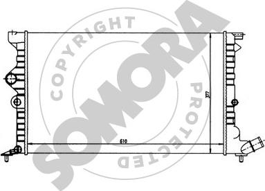 Somora 052143 - Radiator, mühərrikin soyudulması furqanavto.az