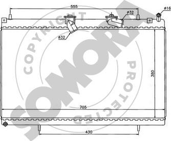 Somora 052340K - Radiator, mühərrikin soyudulması furqanavto.az