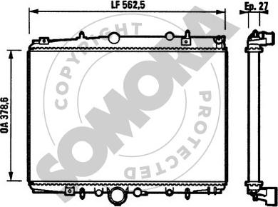 Somora 052340 - Radiator, mühərrikin soyudulması furqanavto.az