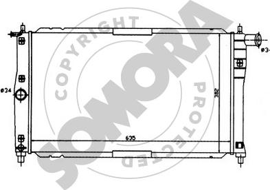 Somora 061040 - Radiator, mühərrikin soyudulması furqanavto.az