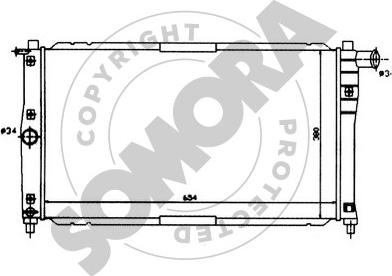 Somora 062040 - Radiator, mühərrikin soyudulması furqanavto.az