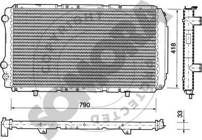 Somora 08 4041 - Radiator, mühərrikin soyudulması furqanavto.az