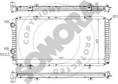 Somora 084140 - Radiator, mühərrikin soyudulması furqanavto.az