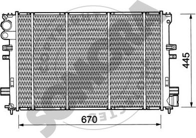 Somora 085041 - Radiator, mühərrikin soyudulması furqanavto.az