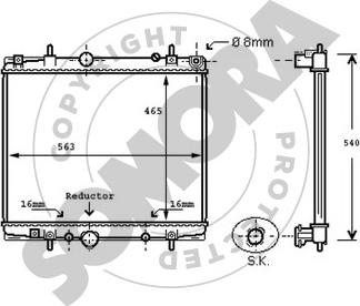 Somora 085140C - Radiator, mühərrikin soyudulması furqanavto.az