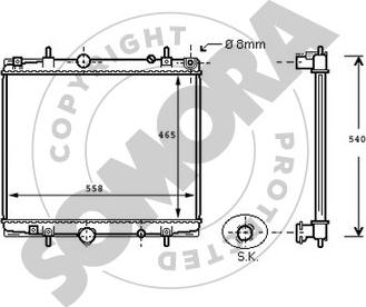 Somora 085140 - Radiator, mühərrikin soyudulması furqanavto.az