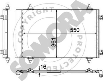 Somora 085260 - Kondenser, kondisioner furqanavto.az
