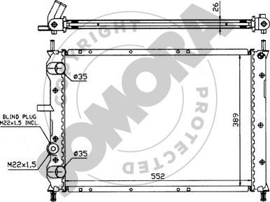 Somora 082242 - Radiator, mühərrikin soyudulması furqanavto.az