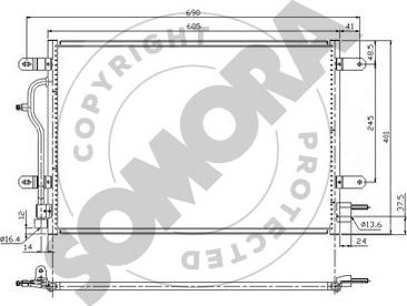 Somora 021560 - Kondenser, kondisioner furqanavto.az