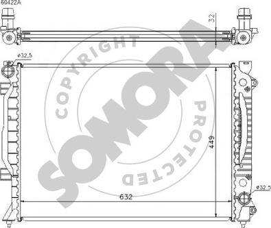 Somora 021341C - Radiator, mühərrikin soyudulması furqanavto.az