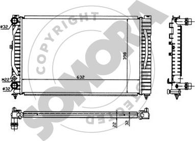 Somora 021341 - Radiator, mühərrikin soyudulması furqanavto.az