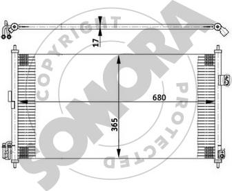Somora 195560A - Kondenser, kondisioner furqanavto.az