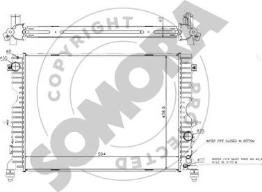 Somora 151240 - Radiator, mühərrikin soyudulması furqanavto.az