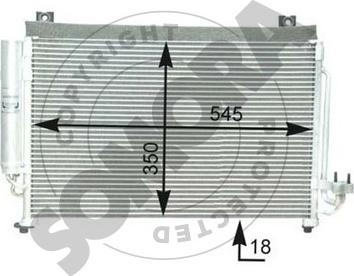 Somora 110960A - Kondenser, kondisioner furqanavto.az