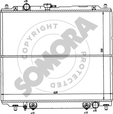 Somora 183142 - Radiator, mühərrikin soyudulması furqanavto.az