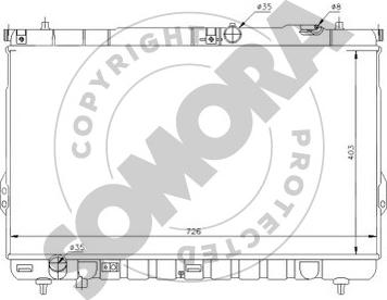 Somora 135040A - Radiator, mühərrikin soyudulması furqanavto.az