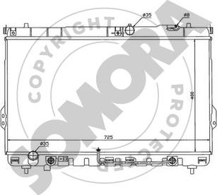 Somora 135040B - Radiator, mühərrikin soyudulması furqanavto.az