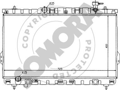 Somora 135040 - Radiator, mühərrikin soyudulması furqanavto.az