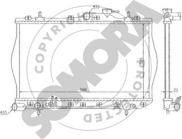 Somora 131040A - Radiator, mühərrikin soyudulması furqanavto.az