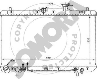 Somora 131240A - Radiator, mühərrikin soyudulması furqanavto.az