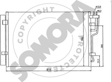 Somora 138060 - Kondenser, kondisioner furqanavto.az