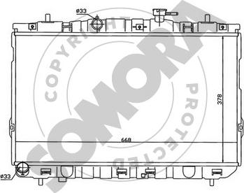 Somora 133240A - Radiator, mühərrikin soyudulması furqanavto.az