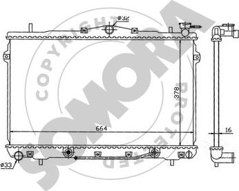 Somora 132040A - Radiator, mühərrikin soyudulması furqanavto.az