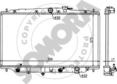 Somora 126142 - Radiator, mühərrikin soyudulması furqanavto.az