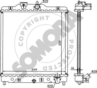 Somora 120440 - Radiator, mühərrikin soyudulması furqanavto.az