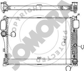 Somora 174440 - Radiator, mühərrikin soyudulması furqanavto.az