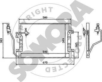 Somora 175060B - Kondenser, kondisioner furqanavto.az