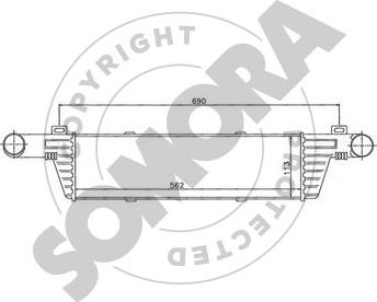 Somora 170645B - Intercooler, şarj cihazı furqanavto.az