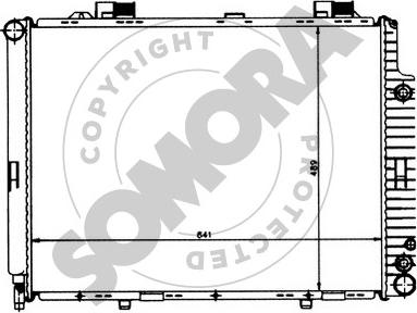 Somora 170641 - Radiator, mühərrikin soyudulması furqanavto.az