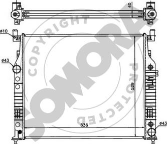 Somora 170240A - Radiator, mühərrikin soyudulması furqanavto.az