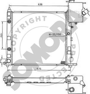 Somora 173040B - Radiator, mühərrikin soyudulması furqanavto.az