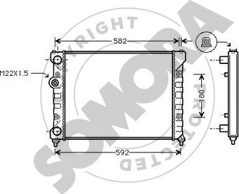 Somora 355440B - Radiator, mühərrikin soyudulması furqanavto.az