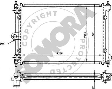 Somora 355140 - Radiator, mühərrikin soyudulması furqanavto.az