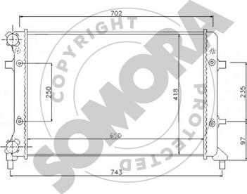 Somora 351040B - Radiator, mühərrikin soyudulması furqanavto.az