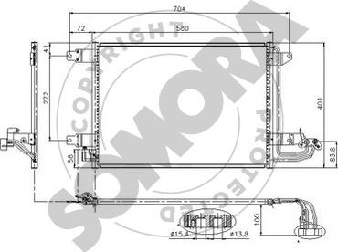 Somora 351060 - Kondenser, kondisioner furqanavto.az