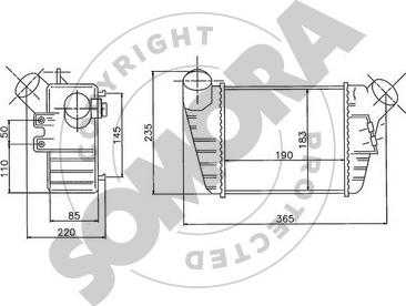 Somora 358045A - Intercooler, şarj cihazı furqanavto.az