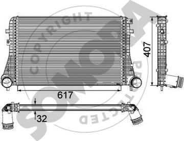 Somora 352445B - Intercooler, şarj cihazı furqanavto.az