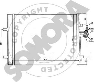 Somora 363460A - Kondenser, kondisioner furqanavto.az