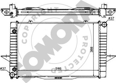 Somora 363041 - Radiator, mühərrikin soyudulması furqanavto.az